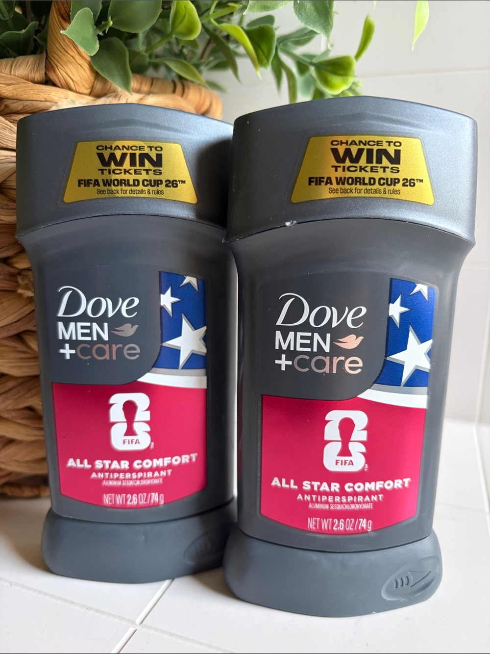 Men+Care All Star FIFA Comfort Antiperspirant Deodorant Set of 2